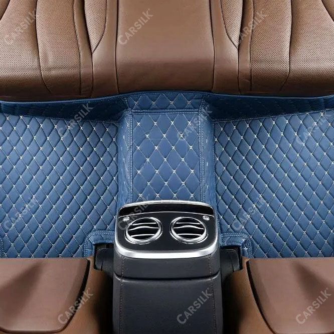 BLUE DIAMOND PATTERN CAR MATS SET - Carsilks