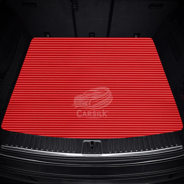 FERRARI RED STRIPE LUXURY TRUNK CAR MATS SET - Carsilks