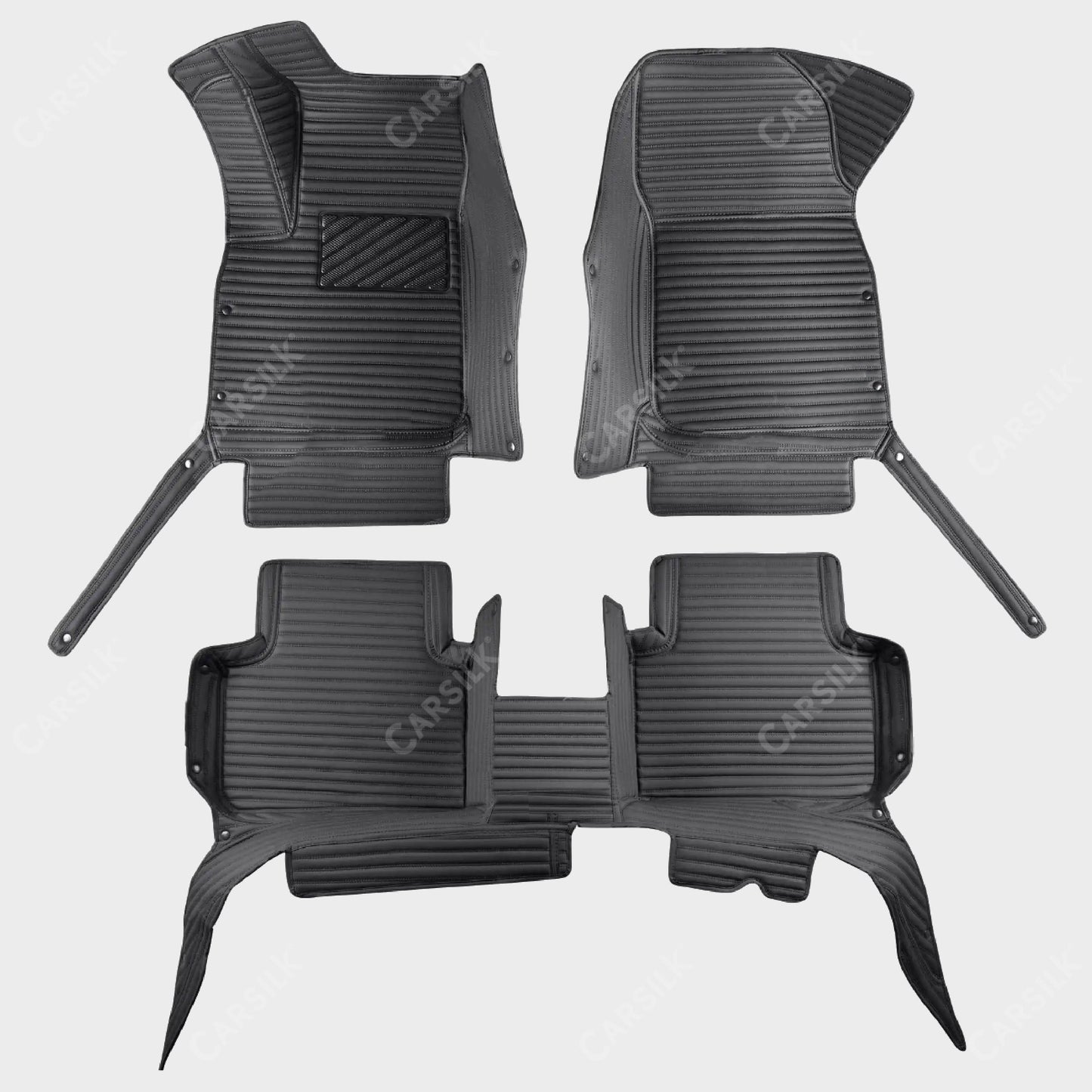 GALAXY CUSTOM SINGLE LAYER CAR MATS SET BLACK - Carsilks 