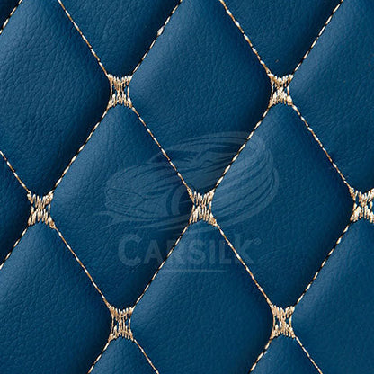VINTAGE BLUE LUXURY TRUNK CAR MATS SET - Carsilks 
