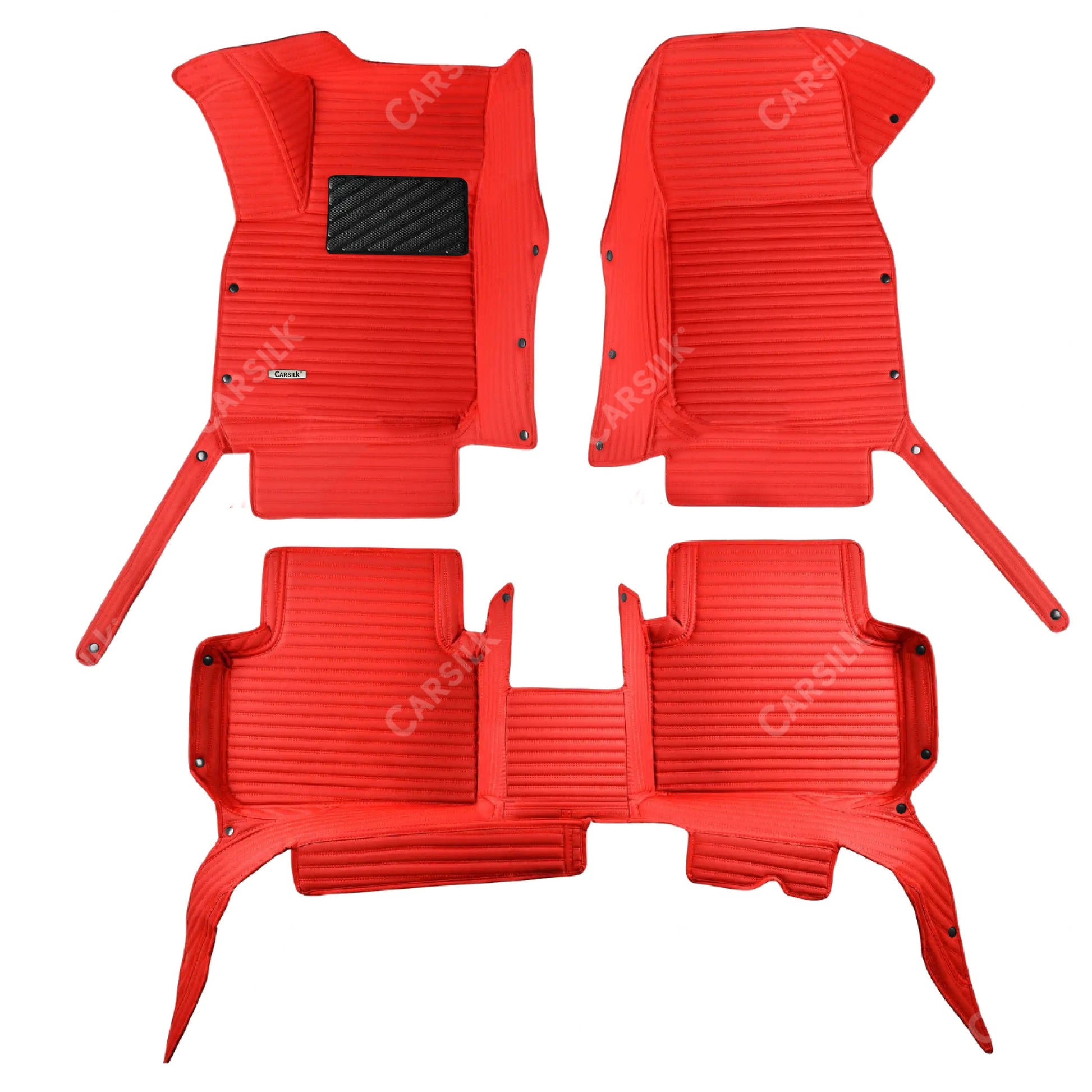 GALAXY CUSTOM SINGLE LAYER CAR MATS SET FERRARI RED - Carsilks 