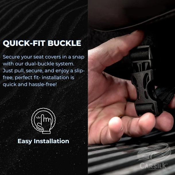 Black Breathable Waterproof Diamond Pattern Leather Seat Cover for Cars - Carsilks 