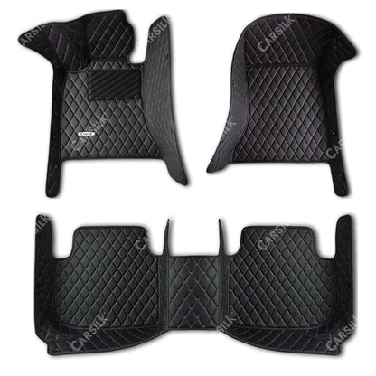 BLACK & PURPLE DIAMOND PATTERN CAR MATS SET - Carsilks 