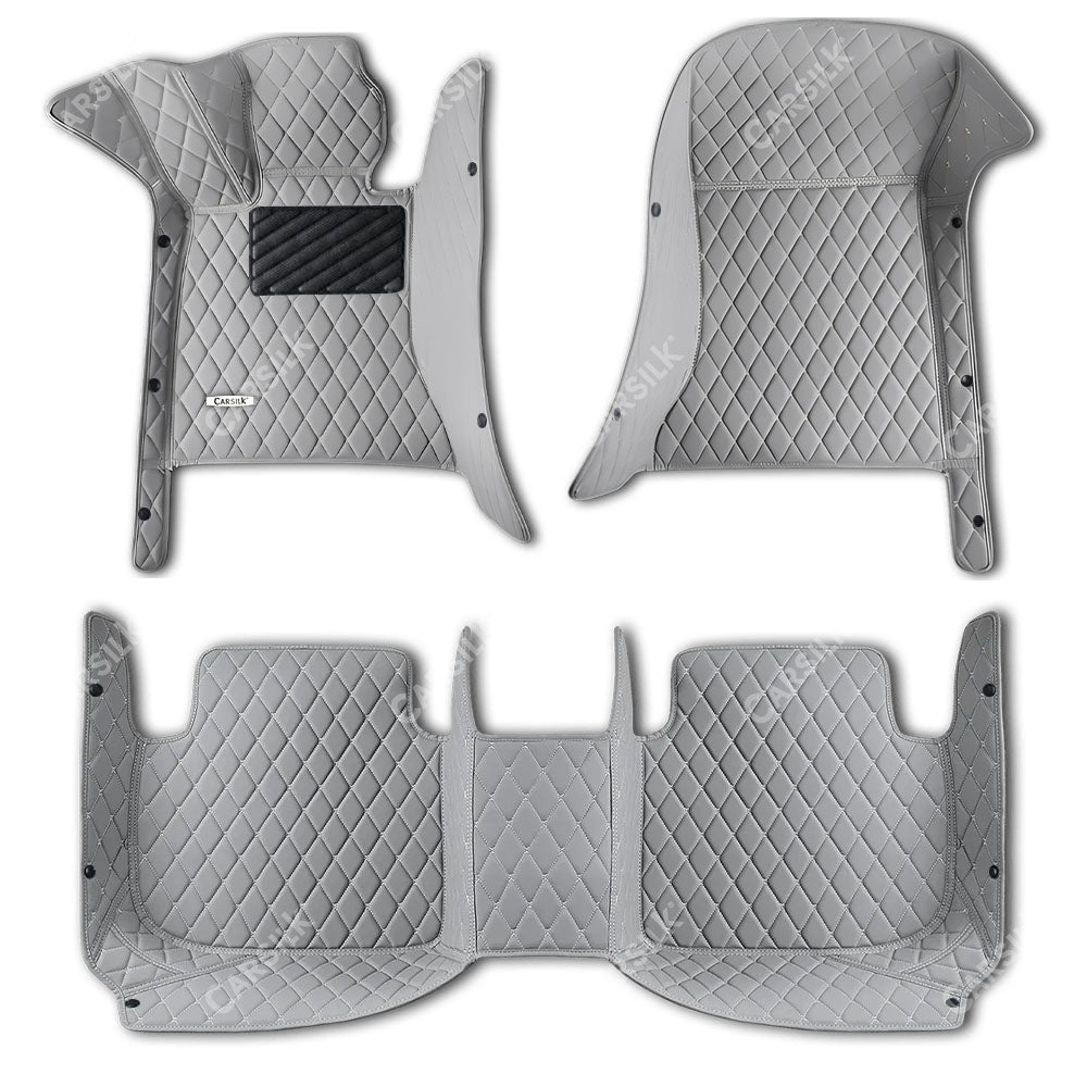 LIGHT GRAY DIAMOND LUXURY CAR FLOOR MATS - Carsilks 
