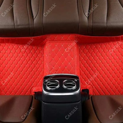 FERRARI RED DIAMOND PATTERN CAR MATS SET - Carsilks 