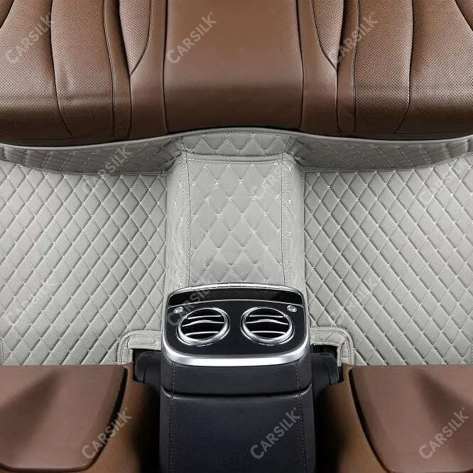 LIGHT GRAY DIAMOND LUXURY CAR FLOOR MATS - Carsilks 