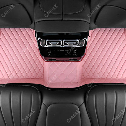 PINKY DIAMOND PATTERN CAR MATS SET - Carsilks 
