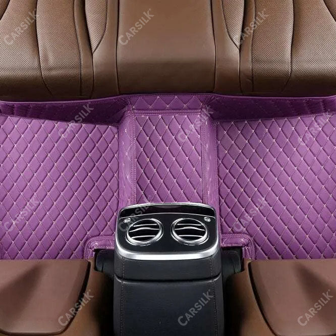 PURPLE DIAMOND PATTERN CAR MATS SET - Carsilks 