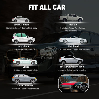 Black Coffee Custom Fit Car Dash Covers - Carsilks 