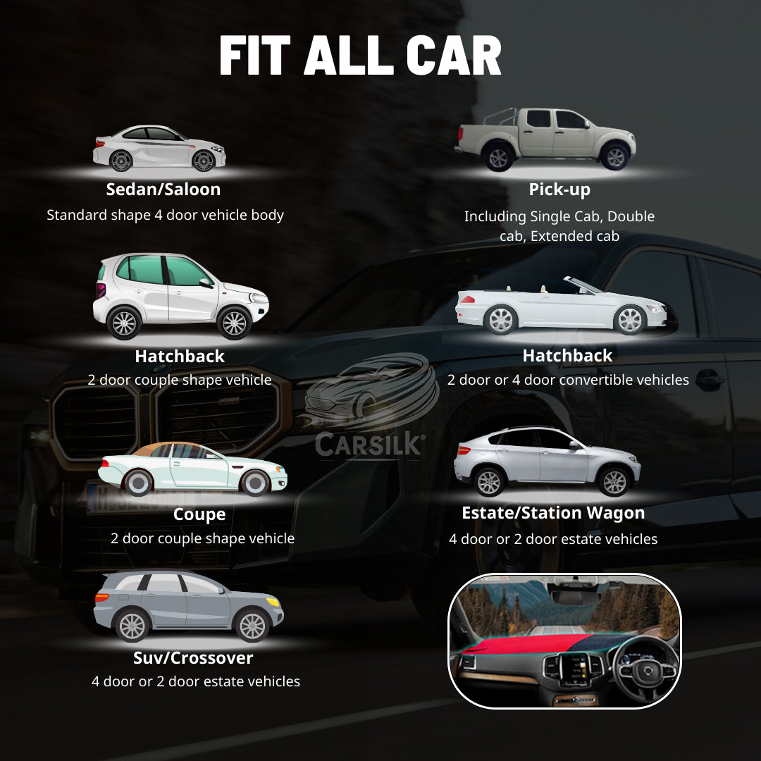 Black Coffee Custom Fit Car Dash Covers - Carsilks 