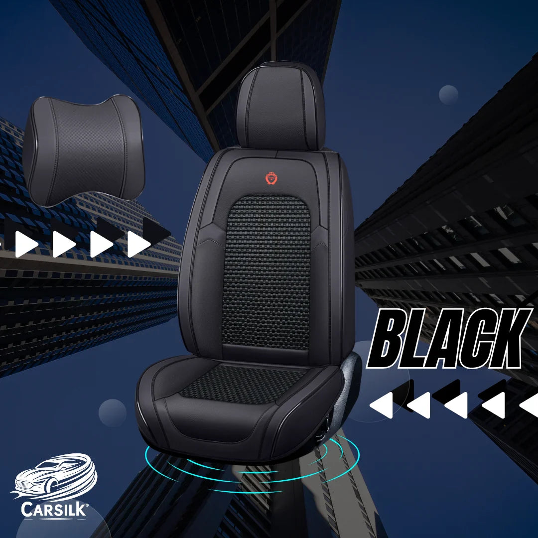 2023 Full Set Universal Breathable Waterproof Vehicle Leather Cover for Cars, SUV - Carsilks 