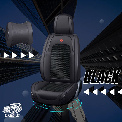 2023 Full Set Universal Breathable Waterproof Vehicle Leather Cover for Cars, SUV - Carsilks 