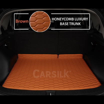 BROWN HONEYCOMB LUXURY TRUNK CAR MATS SET - Carsilks 