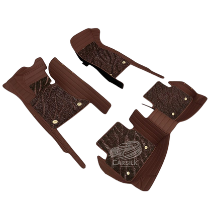 COFFEE BROWN GALAXY CUSTOM CAR MATS SET - Carsilks 