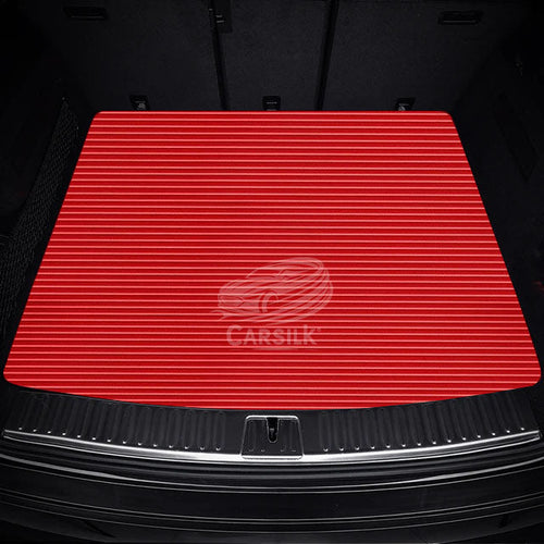 FERRARI RED STRIPE LUXURY BASE TRUNK CAR MATS SET - Carsilks 