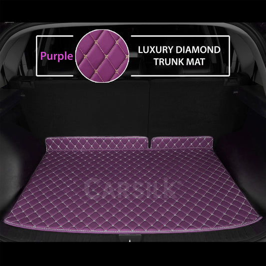 LAVENDER PURPLE DIAMOND LUXURY TRUNK CAR MATS SET - Carsilks 
