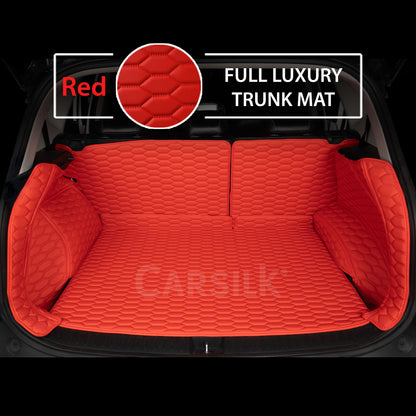 RED 3D HONEYCOMB LUXURY TRUNK CAR MATS SET - Carsilks 